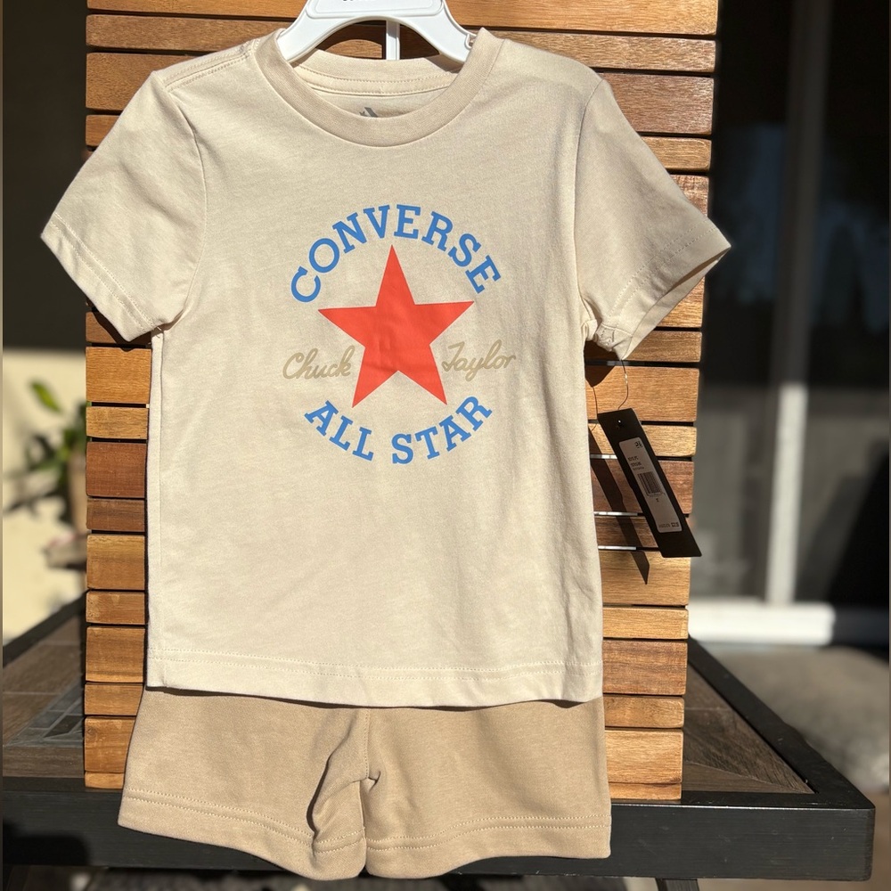 NWT 3T Converse Nutty Granola 2-Piece Set